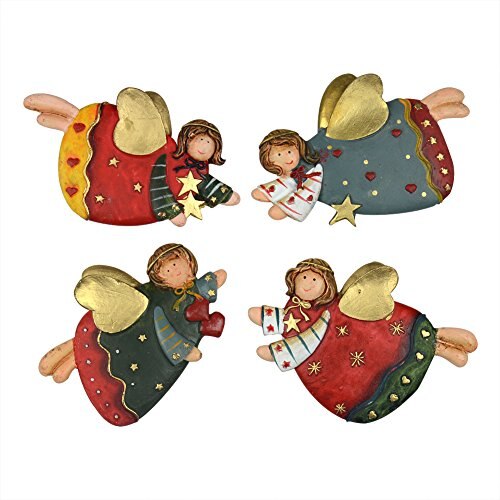 4Pcs Resin Angel Fridge Garden Fence Door Wall Magnet Sticker