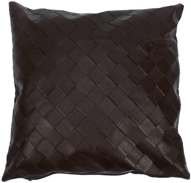 17 Inch Indoor/Outdoor PU Waterproof Grid Cushion Throw Pillow Sofa Living Home Decoration