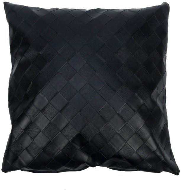 17 Inch Indoor/Outdoor PU Waterproof Grid Cushion Throw Pillow Sofa Living Home Decoration