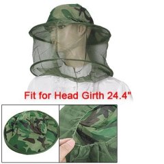 2 Pieces Camouflage Patten Beekeeper Hat Beekeeping Face Mask