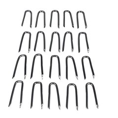 20Pcs Garden Landscape Fabric Mulch Iron Pins Anchor Staples