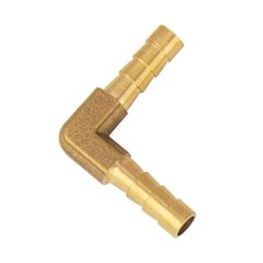 Pack of 10 Brass Barb 6mm 90 Degree Elbow Fitting Splicer Mender Union Garden Hose Air Water Fuel Oil