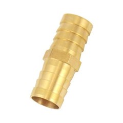 Pack of 8 Brass Barb 3/4 Inch Straight Coupling Fitting Splicer Mender Union Garden Hose Air Water Fuel Oil