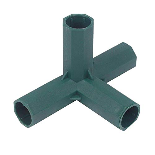 10Pcs 4 Way 16mm PVC Fitting Build Heavy Duty Greenhouse Frame Furniture Connectors