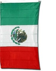 2 Pieces Mexican Flag Banner Mexico Flag 3x5 feet Printed 150D Quality Polyester