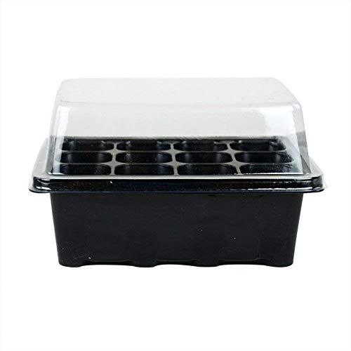10 Sets of Plant Seedling Starter 12 Nursery Pots Trays Box with Dome