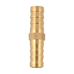 Pack of 10 Brass Barb 3/8 Inch Straight Coupling Fitting Splicer Mender Union Garden Hose Air Water Fuel Oil