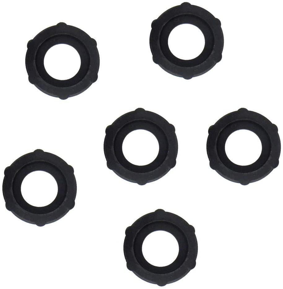 6Pieces Aluminum 3/4" Male Garden Hose Quick Connector with Washers