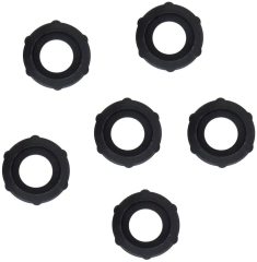 6Pieces Aluminum 3/4" Male Garden Hose Quick Connector with Washers