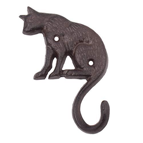 Garden Cat Tail Vintage Wall Door Hanger Bag Key Hat Hanging Yard Decoration