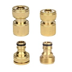 Set of Brass Quick Connector Starter Male Female Adapters