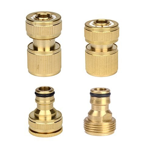 Set of Brass Quick Connector Starter Male Female Adapters