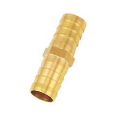 Pack of 10 Brass Barb 1/2 Inch Straight Coupling Fitting Splicer Mender Union Garden Hose Air Water Fuel Oil