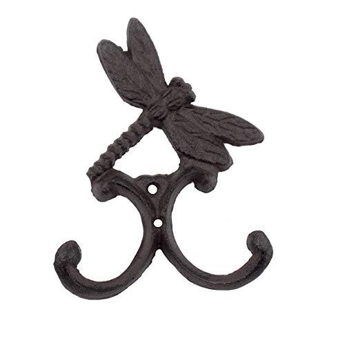 Garden Dragonfly Vintage Wall Door Hook Hanger Bag Key Hat Hanging Hooks Yard Decoration