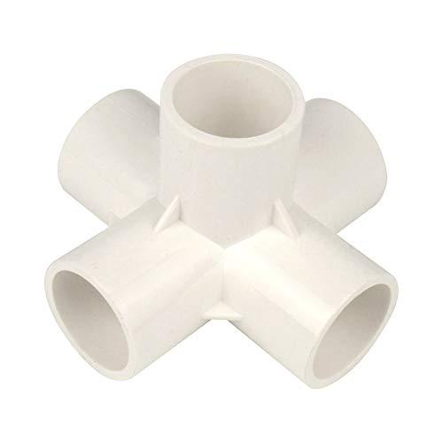 10Pcs 5 Way PVC Fitting Build Heavy Duty Greenhouse Frame Furniture Connectors