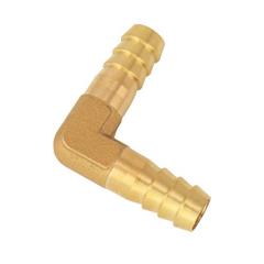 Pack of 8 Brass Barb 3/8 Inch 90 Degree Elbow Fitting Splicer Mender Union Garden Hose Air Water Fuel Oil