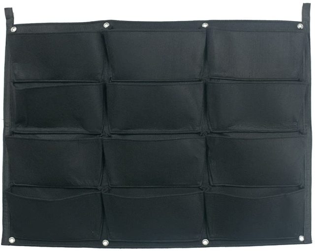 18 Pockets Vertical Garden Hanging Wall Planter Herbs Strawberries Flowers