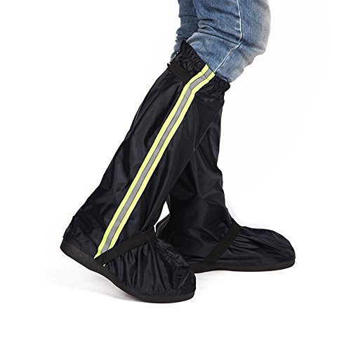 Red Oxford Cloth Thicken Rain Snow High Boots Waterproof Guard Slip-resistant Women Men Shoes Cover