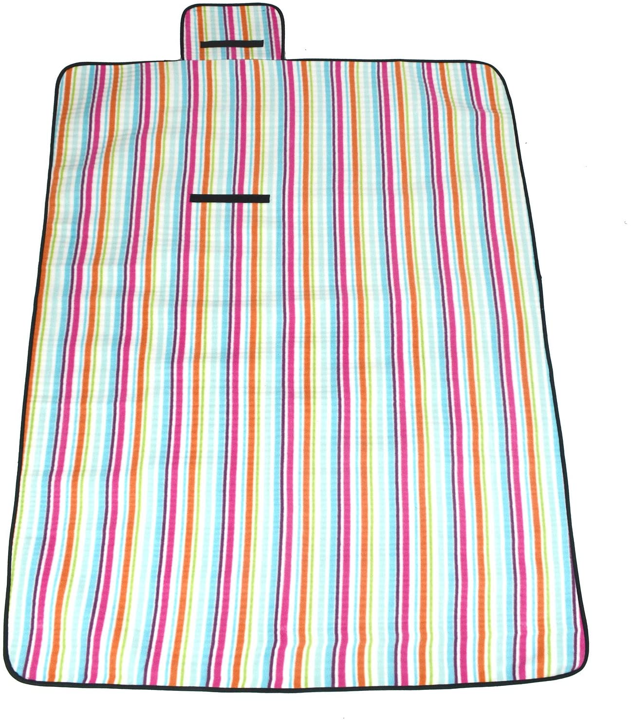 Folding Colorful Stripes Outdoor Waterproof Beach Camping Picnic Baby Crawling Mat
