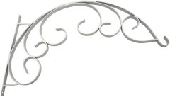 Black/White Iron Flower Pot Plant Basket Wall Hanging Holder Rack Bracket