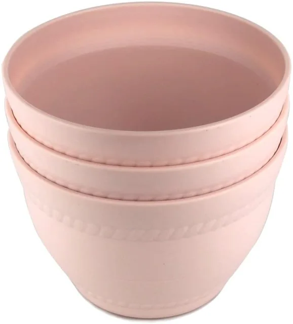 3PCS GardeningWill Platics Colorful Ceramic Planter 6-Inch