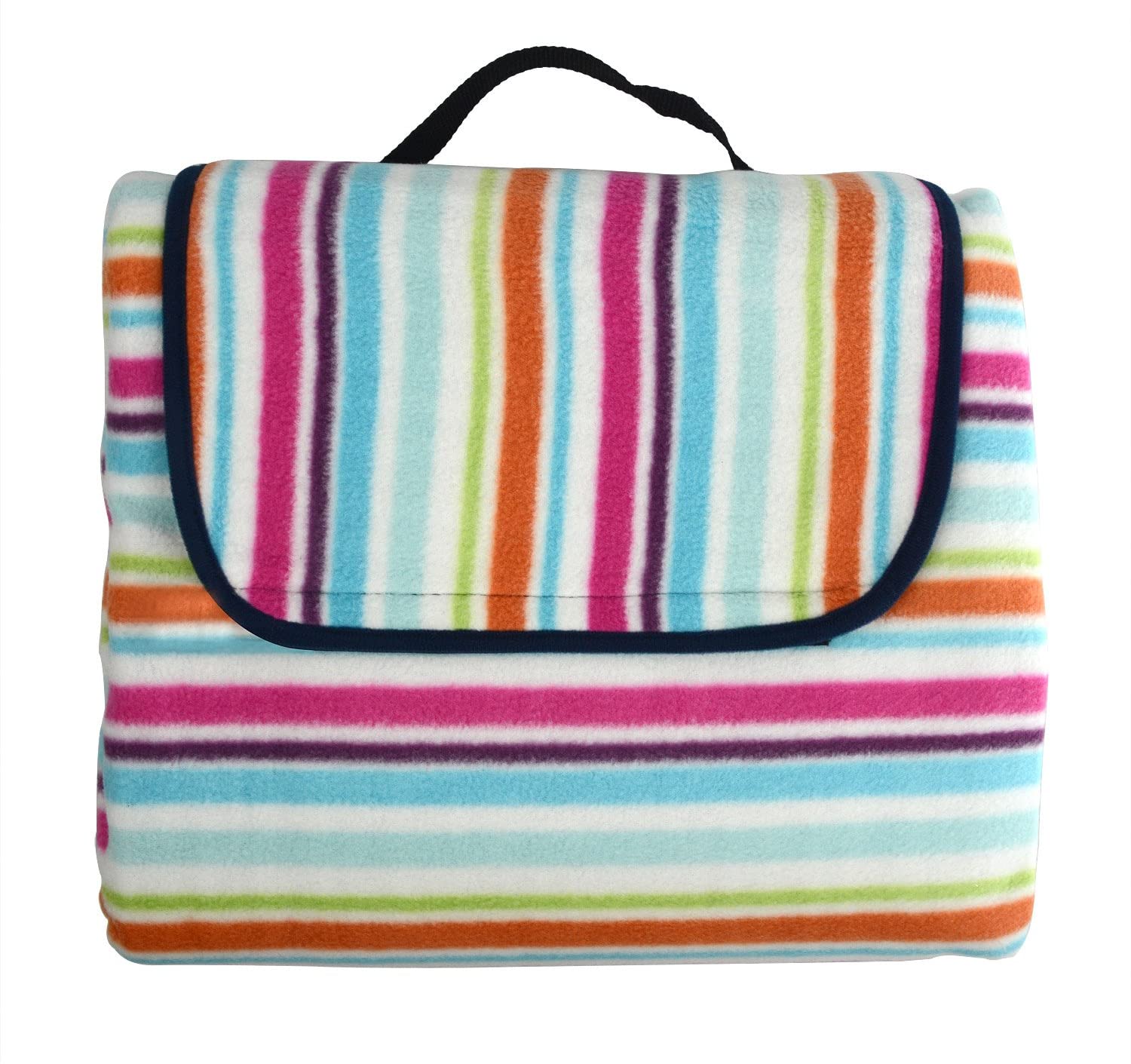 Folding Colorful Stripes Outdoor Waterproof Beach Camping Picnic Baby Crawling Mat