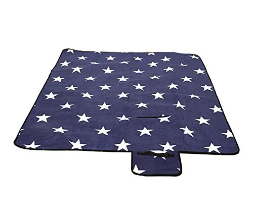 Folding Blue Stars Outdoor Waterproof Beach Camping Picnic Baby Crawling Mat