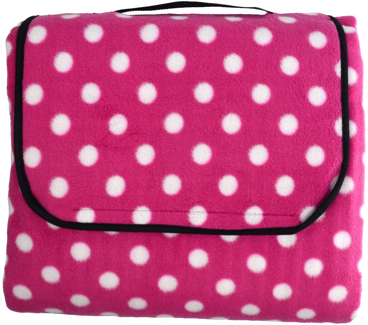 Folding Pink Polka Dot Outdoor Waterproof Beach Camping Picnic Baby Crawling Mat
