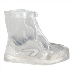 White Reusable Waterproof Rain Snow Protective Guard Slip-resistant Men Women Girls Boys Shoe Covers