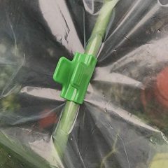 20Pcs Pipe Clamps for Outer Diameter 11mm Plant Stakes Greenhouse Film Row Cover Netting Tunnel Hoop Clips