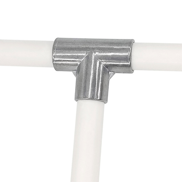 3 Way Tee 16mm PVC Fitting Build Aluminum Heavy Duty Greenhouse Frame Furniture Connectors (Pack of 12)