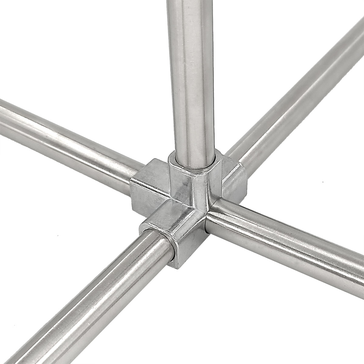 10Pcs 4 Way 5 Holes 16mm PVC Fitting Build Aluminum Heavy Duty Greenhouse Frame Furniture Connectors