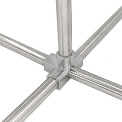 10Pcs 4 Way 5 Holes 16mm PVC Fitting Build Aluminum Heavy Duty Greenhouse Frame Furniture Connectors