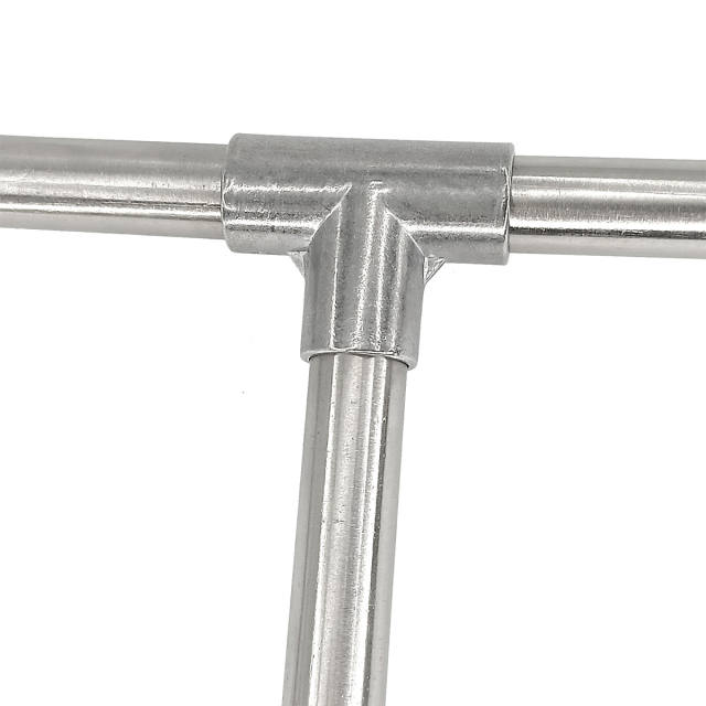 3 Way Tee 16mm PVC Fitting Build Aluminum Heavy Duty Greenhouse Frame Furniture Connectors (Pack of 12)