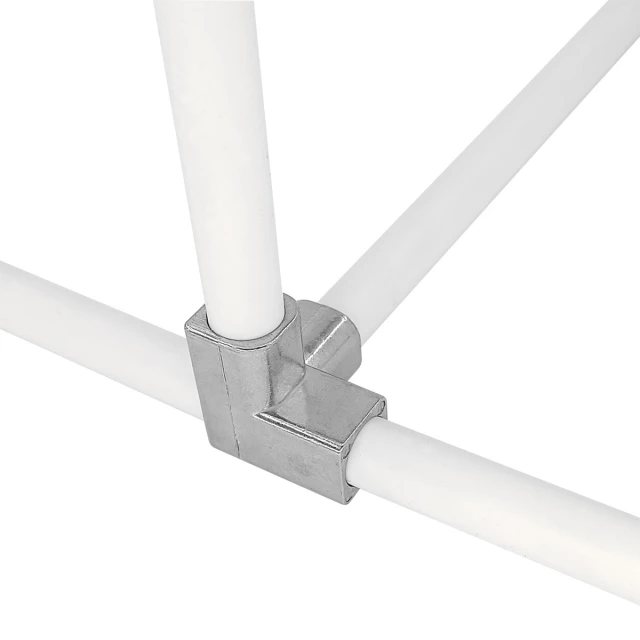10Pcs 3 Way 4 Holes 16mm PVC Fitting Build Aluminum Heavy Duty Greenhouse Frame Furniture Connectors