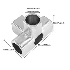 10Pcs 4 Way 5 Holes 16mm PVC Fitting Build Aluminum Heavy Duty Greenhouse Frame Furniture Connectors