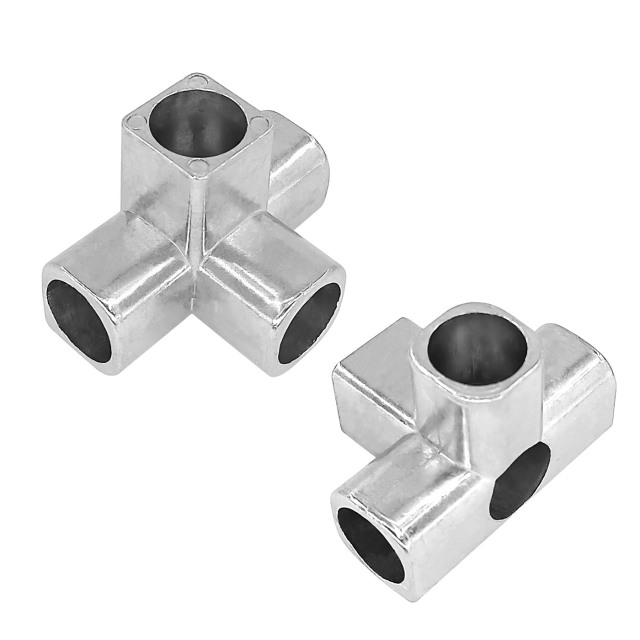 10Pcs 4 Way 5 Holes 16mm PVC Fitting Build Aluminum Heavy Duty Greenhouse Frame Furniture Connectors