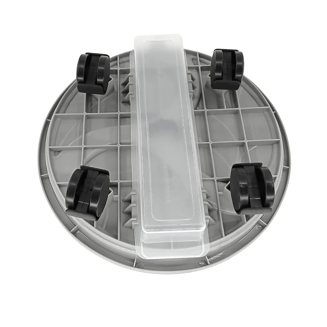 3 Packs Heavy Duty Round Plant Caddy Rolling Tray Durably Movable Heavy Duty Pot Bracket with Brake Wheel and Drainage Tray