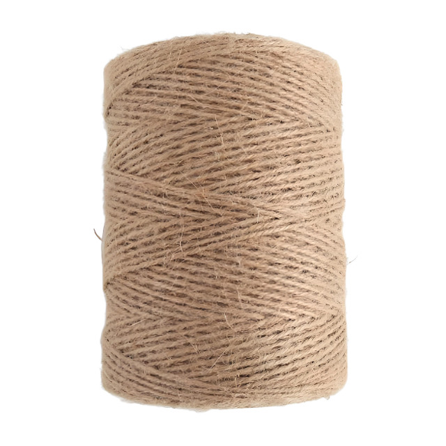 Natural Jute Twine 600 Feet, 2mm Thick Brown String for Crafting, Gift Wrapping, Gardening, Knitting, and DIY Projects