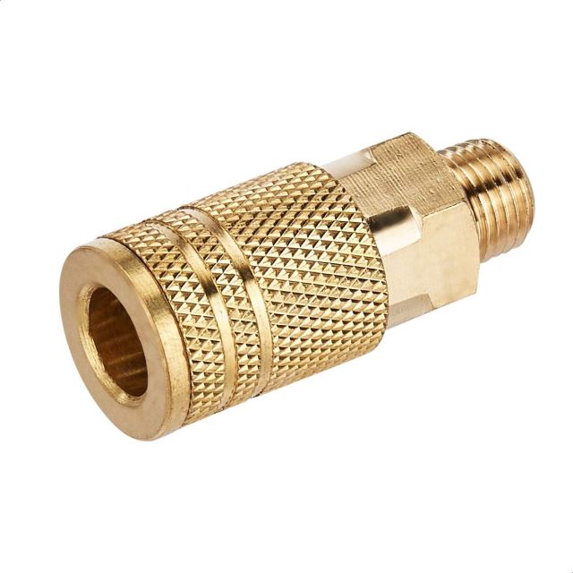 Quick Connect Air Fittings 1/4-Inch NPT Industrial Coupler & Plug Kit for Air Compressor Hose - Universal Interchangeable (8-Piece)