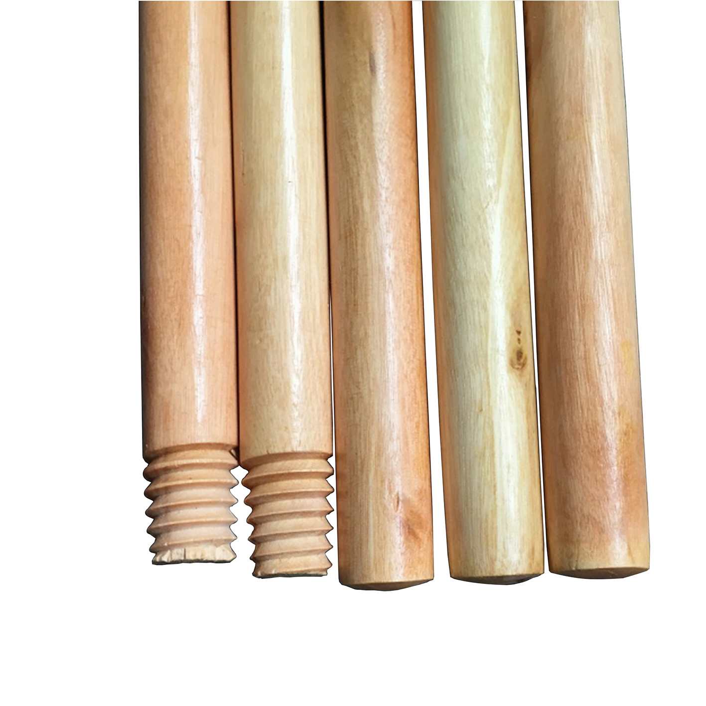 Дисплей продукта - Деревянная ручка для метлы, покрытая лаком