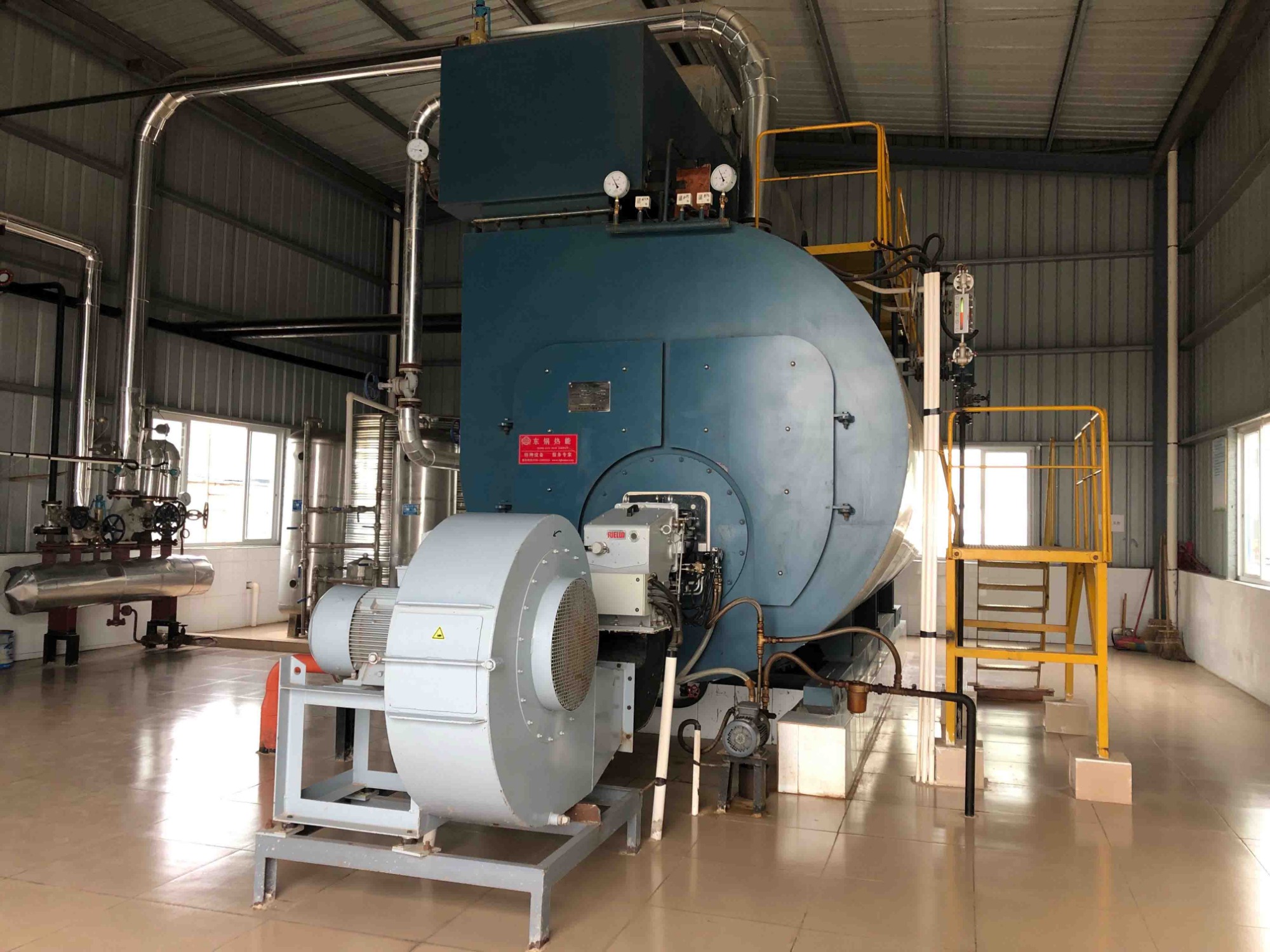 10T STEAM BOILER FOR FOOD COMPANY