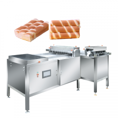 Stainless steel industrial Bread loaf double cutting machine