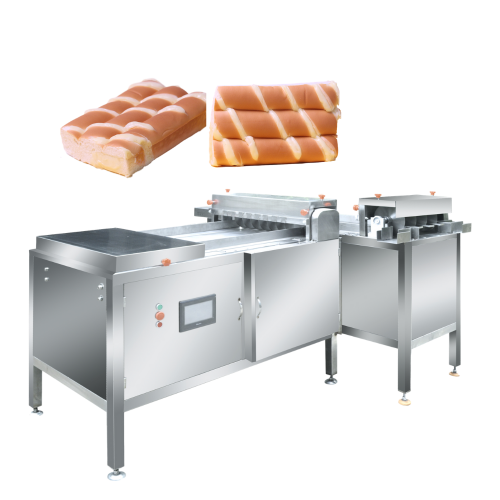 Stainless steel industrial Bread loaf double cutting machine