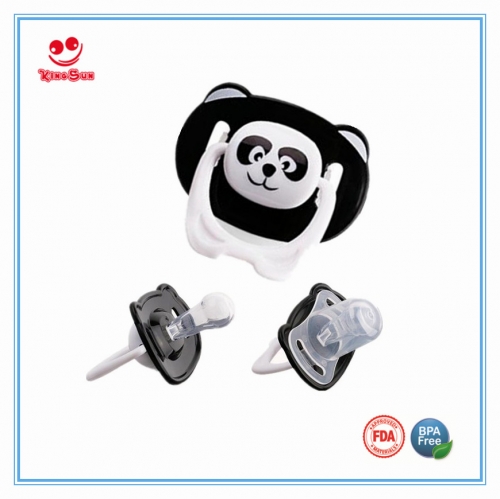 Food Grade Dummy Panda Cartoon Baby Pacifiers