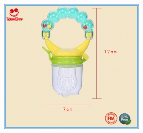 Silicone Baby Pacifier Baby Fruit Feeder Infant Teething Toy Teether  (BPA-Free, NO FDA Certification) - Blue / S Wholesale