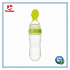 90ml Silicone Squeeze Feeder With Plasitc Spoon