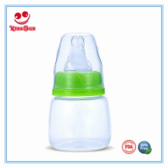 2oz Plastic Baby Feeding Bottle with Juice Bottle Teat