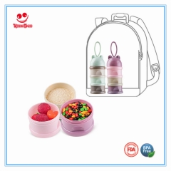 3 Layers Baby Milk Powder Dispenser with Rope