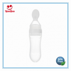 90ml Silicone Squeeze Feeder With Plasitc Spoon